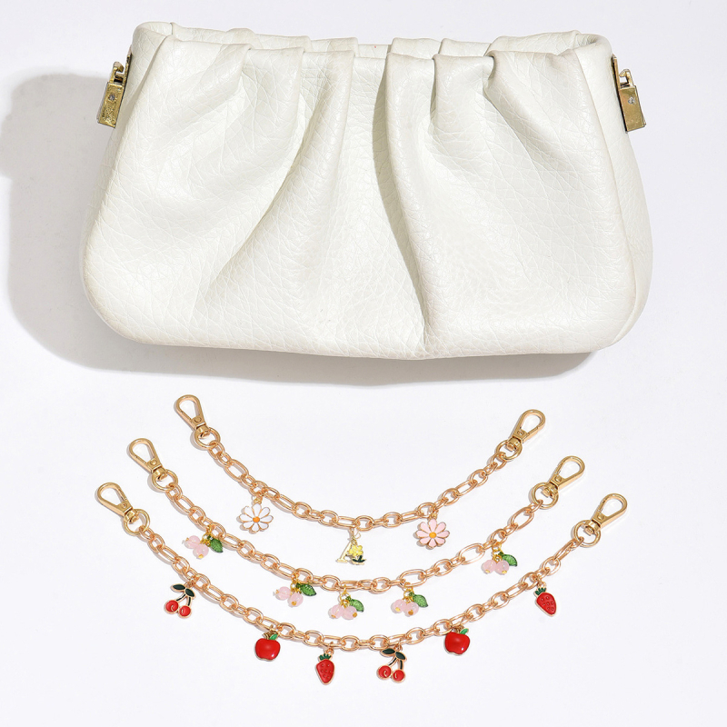 Ремък за рамо на чанта с цветен модел — цинкова сплав, свеж и сладък стил, лято 2024