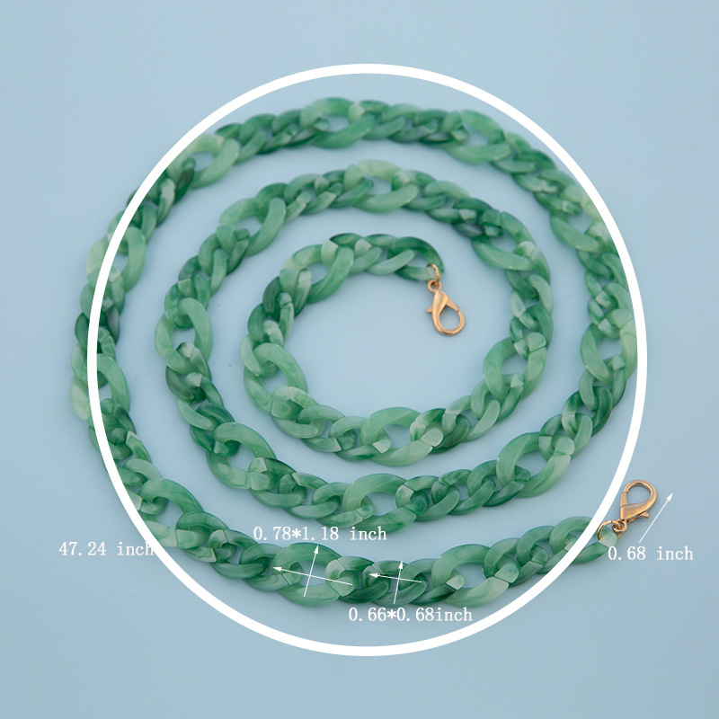 Акрилна верига за чанта през рамо | Мултистилна висококачествена за чанти | Материал: пластмаса | Лицензирана частна марка | Сезон: Зима 2023