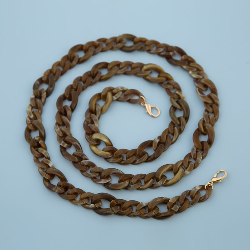 Акрилна верига за чанта през рамо | Мултистилна висококачествена за чанти | Материал: пластмаса | Лицензирана частна марка | Сезон: Зима 2023