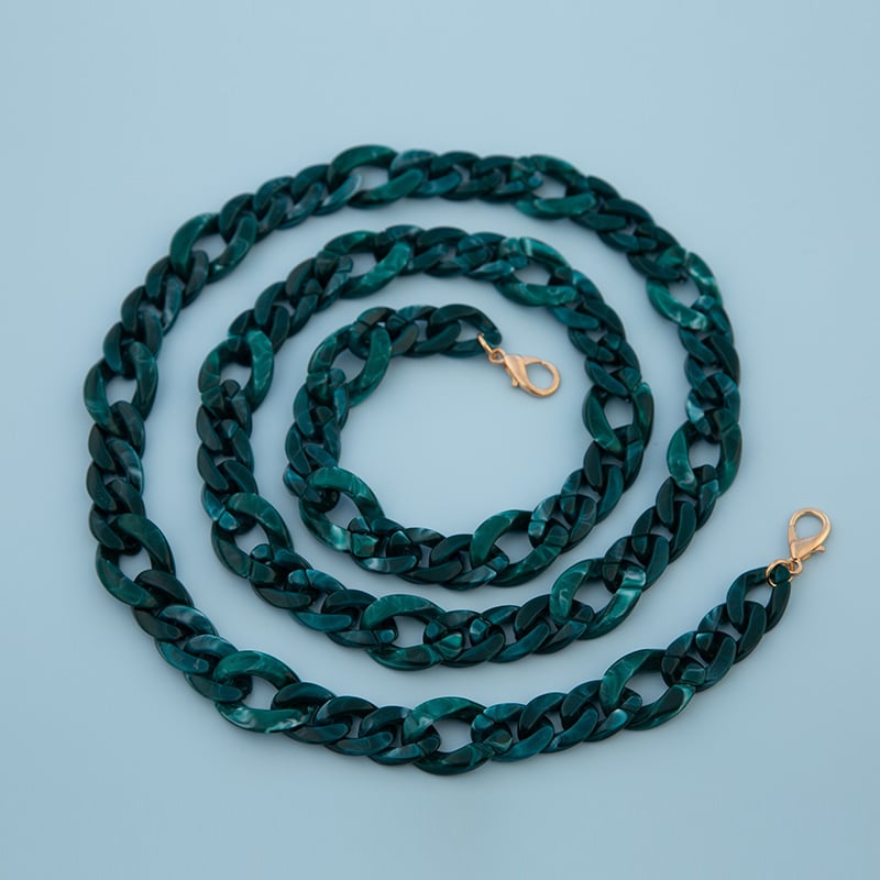 Акрилна верига за чанта през рамо | Мултистилна висококачествена за чанти | Материал: пластмаса | Лицензирана частна марка | Сезон: Зима 2023