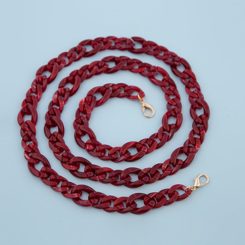 Акрилна верига за чанта през рамо | Мултистилна висококачествена за чанти | Материал: пластмаса | Лицензирана частна марка | Сезон: Зима 2023