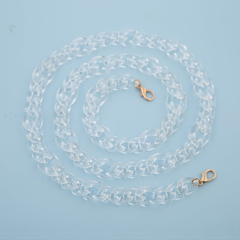 Акрилна верига за чанта през рамо | Мултистилна висококачествена за чанти | Материал: пластмаса | Лицензирана частна марка | Сезон: Зима 2023