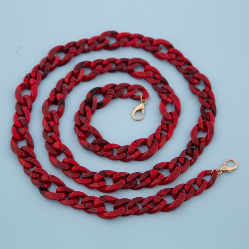 Акрилна верига за чанта през рамо | Мултистилна висококачествена за чанти | Материал: пластмаса | Лицензирана частна марка | Сезон: Зима 2023