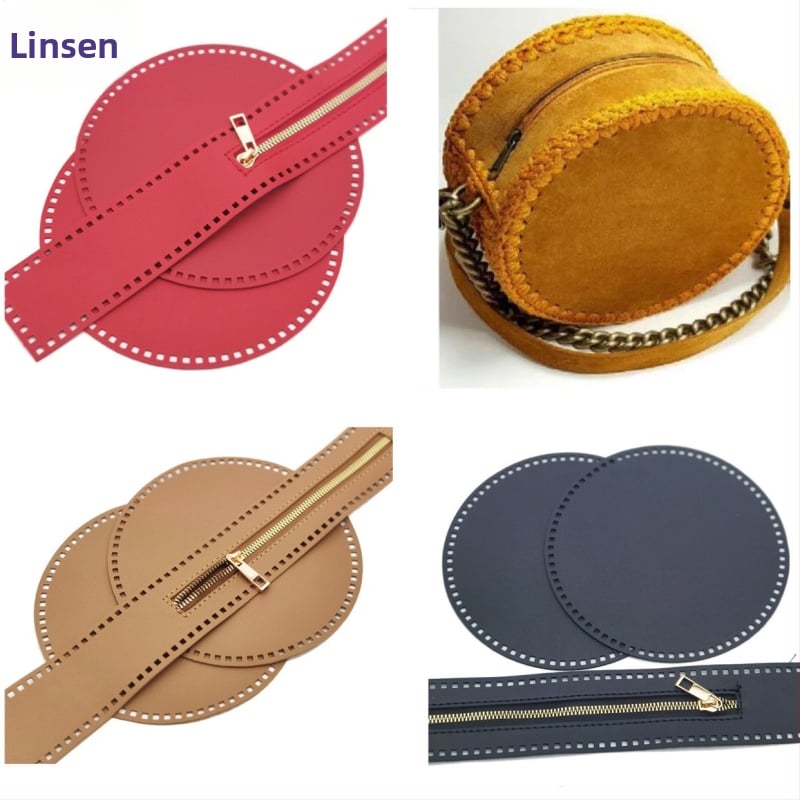 Rankų darbo PU odos megztinė rankinė su apvaliais tinklo įdėklais ir perforuotais PU diskais, kvėpuojanti, atspari vandeniui, ultralengva