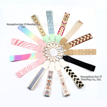 Bretea pentru telefon cu inserție pentru portofel, curea decorativă ultra-ușoară, poliester, model geometric, curea de umăr