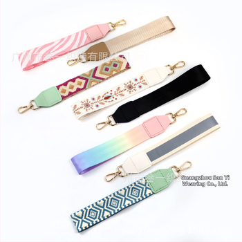 Λουρί καρπού τηλεφώνου με επένδυση πορτοφόλι, ultra-light πολυεστερικός ιμάντας, γεωμετρικό σχέδιο, ιμάντας ώμου