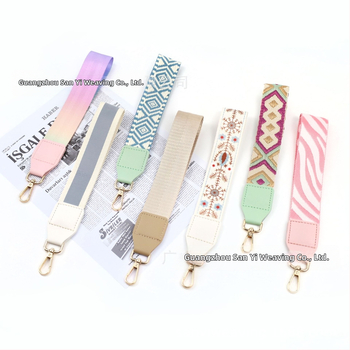 Λουρί καρπού τηλεφώνου με επένδυση πορτοφόλι, ultra-light πολυεστερικός ιμάντας, γεωμετρικό σχέδιο, ιμάντας ώμου