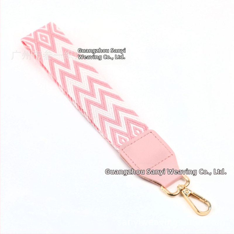 Bretea pentru telefon cu inserție pentru portofel, curea decorativă ultra-ușoară, poliester, model geometric, curea de umăr