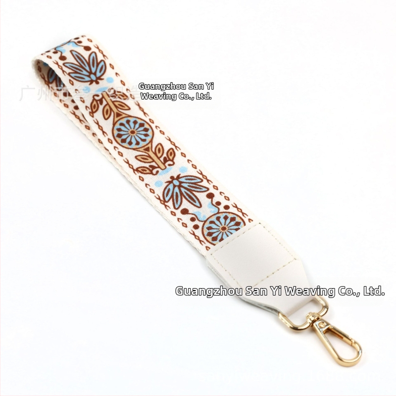 Bretea pentru telefon cu inserție pentru portofel, curea decorativă ultra-ușoară, poliester, model geometric, curea de umăr