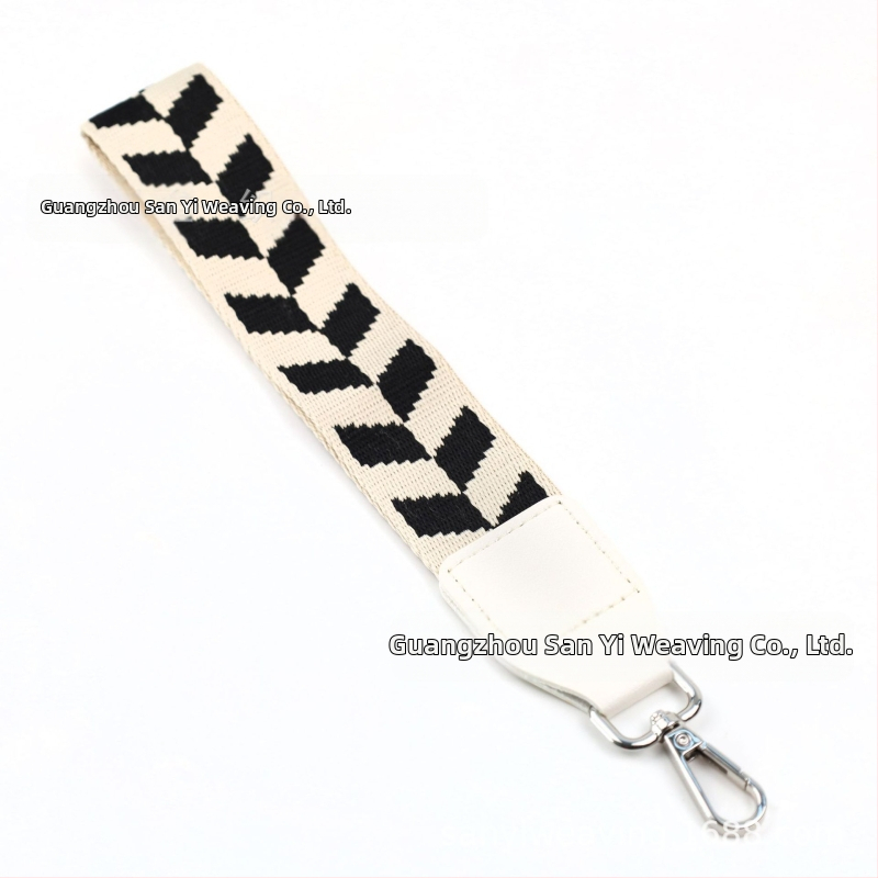 Bretea pentru telefon cu inserție pentru portofel, curea decorativă ultra-ușoară, poliester, model geometric, curea de umăr