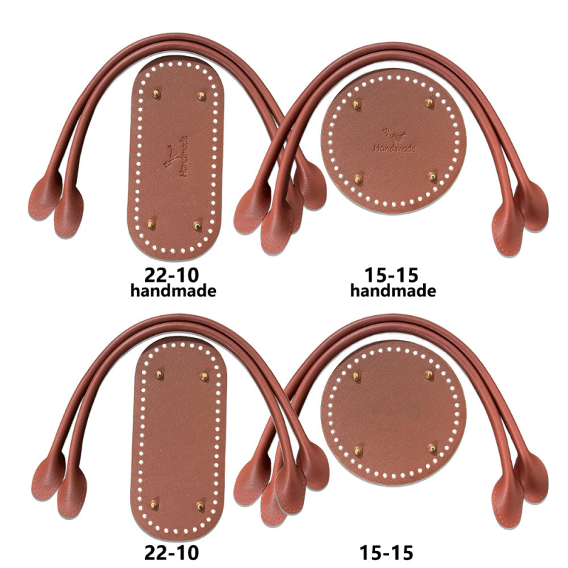 Bază din piele pentru fundul genții cu textură țesută — Didi, piele PU, impermeabilă, ultra ușoară