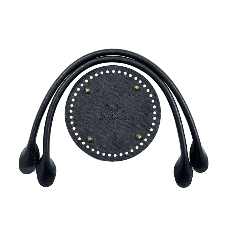 Bază din piele pentru fundul genții cu textură țesută — Didi, piele PU, impermeabilă, ultra ușoară