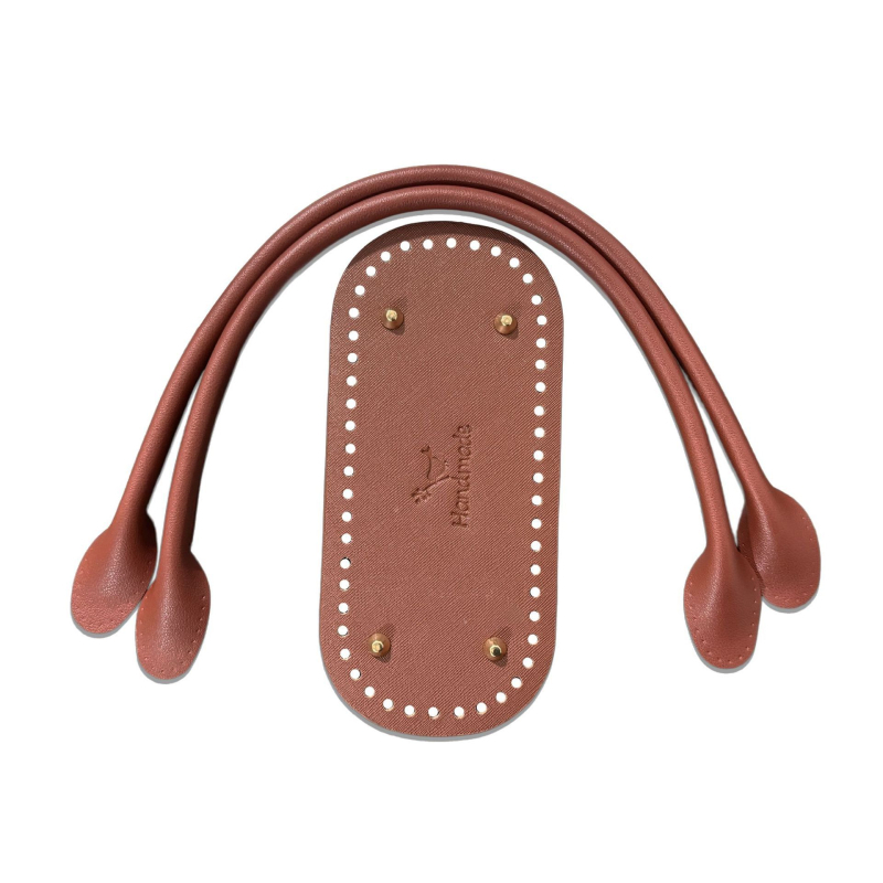 Bază din piele pentru fundul genții cu textură țesută — Didi, piele PU, impermeabilă, ultra ușoară