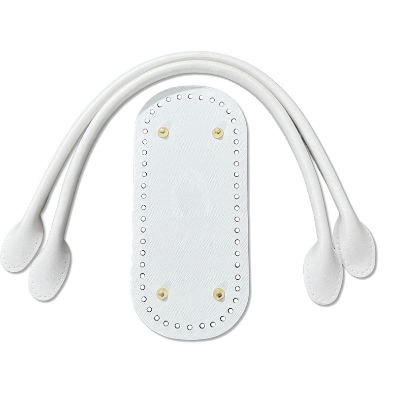 Bază din piele pentru fundul genții cu textură țesută — Didi, piele PU, impermeabilă, ultra ușoară