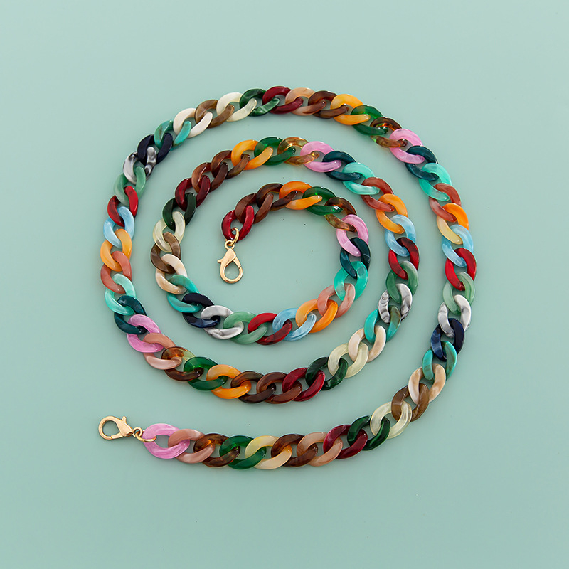 Акрилен синџир за чанта и презрамка за рамо, едноцветен модел, пролет 2023