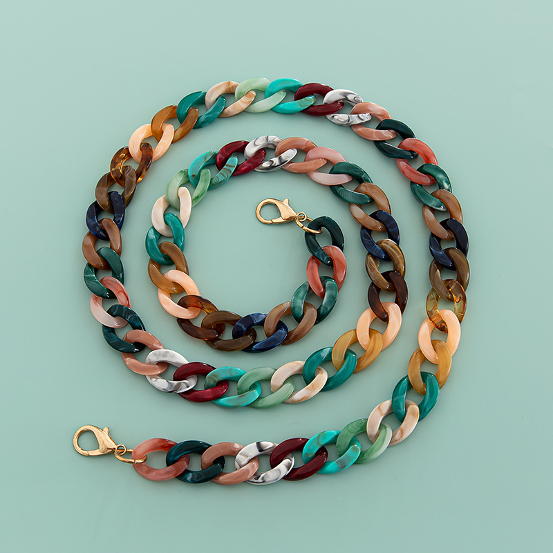 Акрилен синџир за чанта и презрамка за рамо, едноцветен модел, пролет 2023