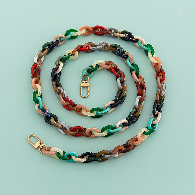 Акрилен синџир за чанта и презрамка за рамо, едноцветен модел, пролет 2023