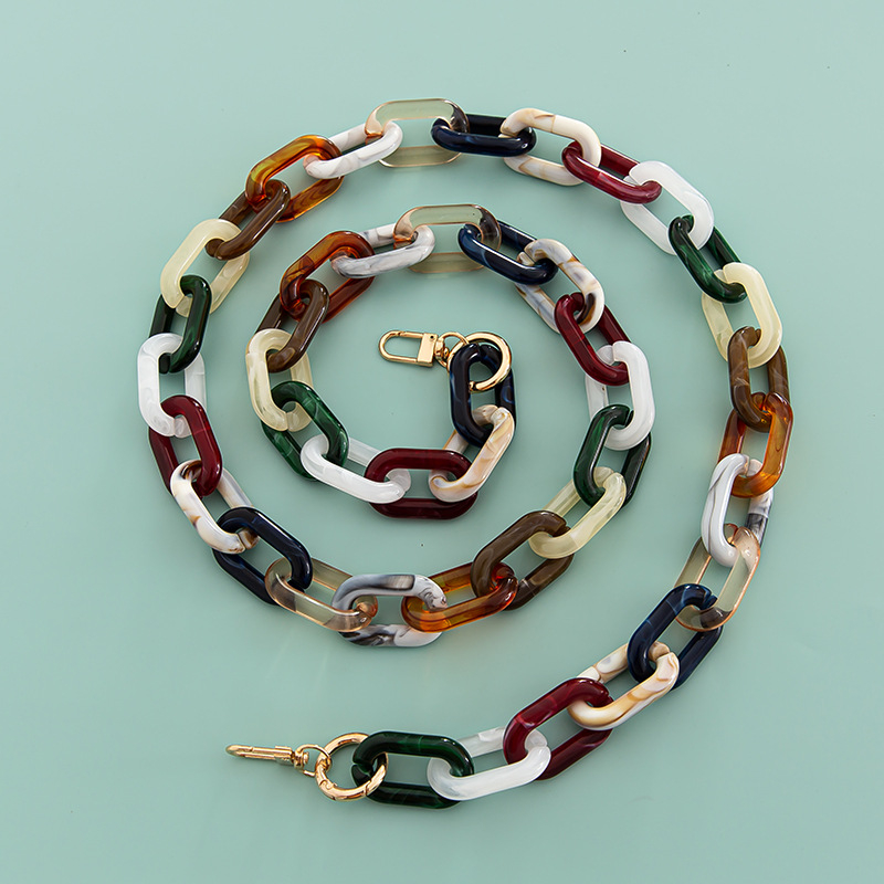 Акрилен синџир за чанта и презрамка за рамо, едноцветен модел, пролет 2023