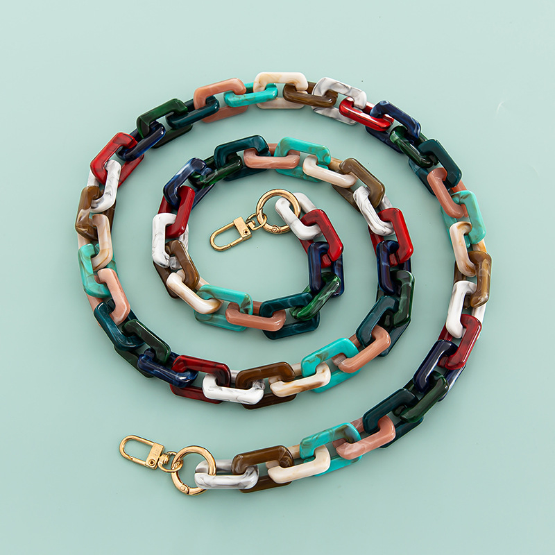 Акрилен синџир за чанта и презрамка за рамо, едноцветен модел, пролет 2023