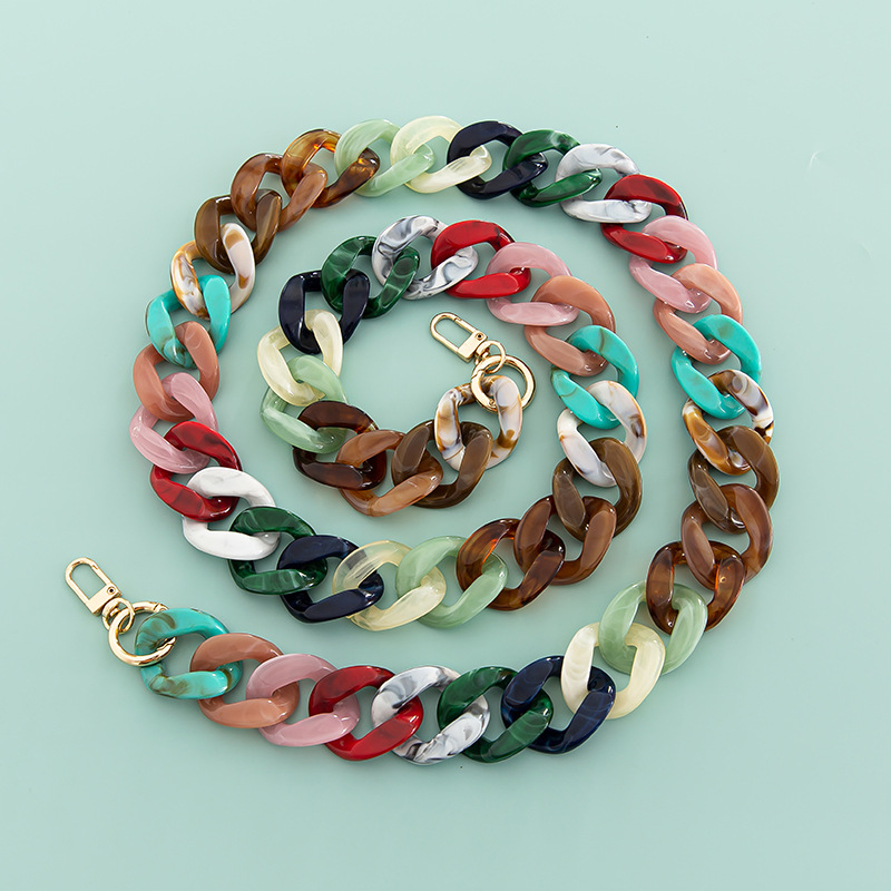 Акрилен синџир за чанта и презрамка за рамо, едноцветен модел, пролет 2023