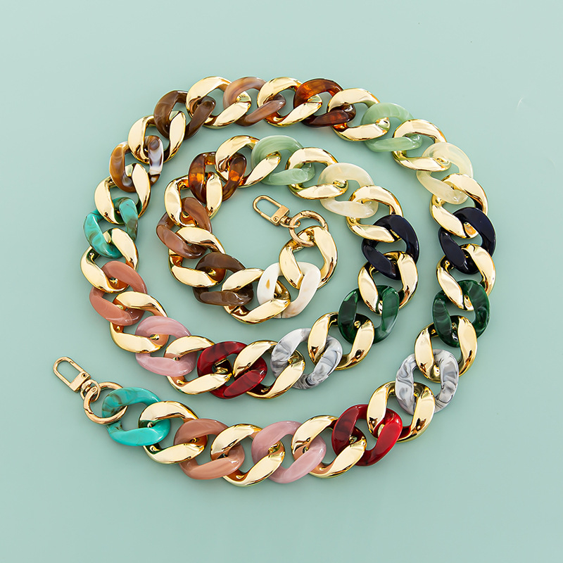 Акрилен синџир за чанта и презрамка за рамо, едноцветен модел, пролет 2023