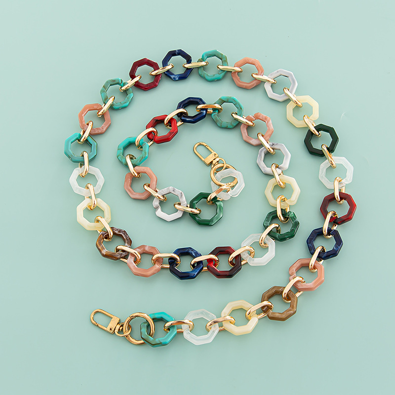 Акрилен синџир за чанта и презрамка за рамо, едноцветен модел, пролет 2023