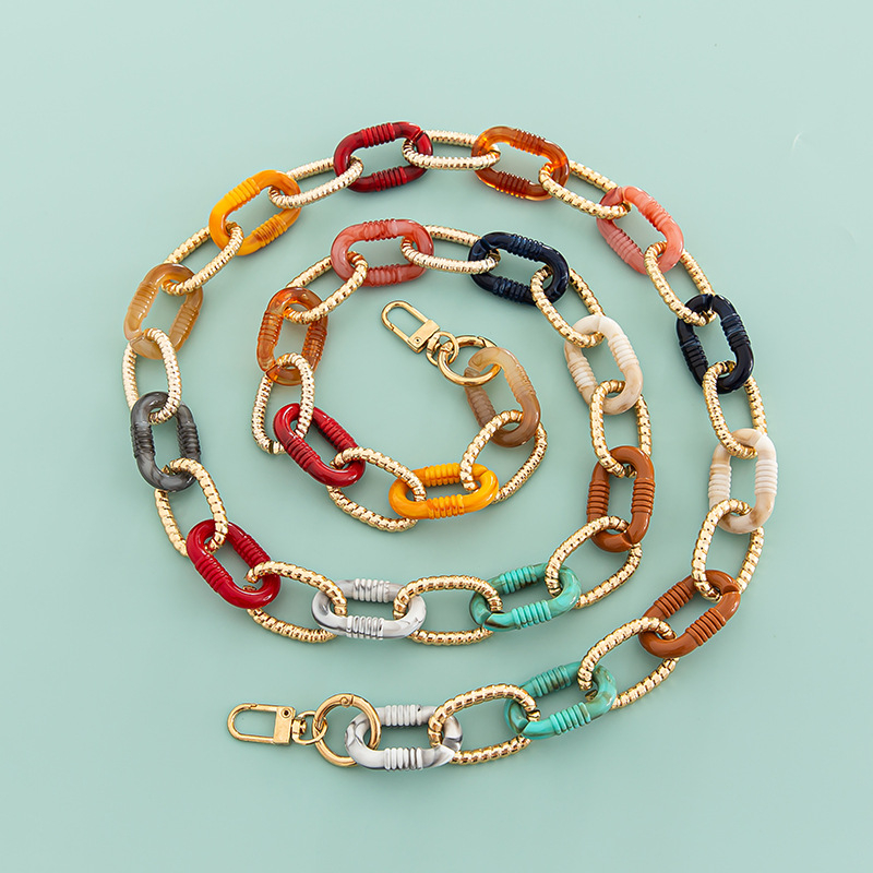 Акрилен синџир за чанта и презрамка за рамо, едноцветен модел, пролет 2023