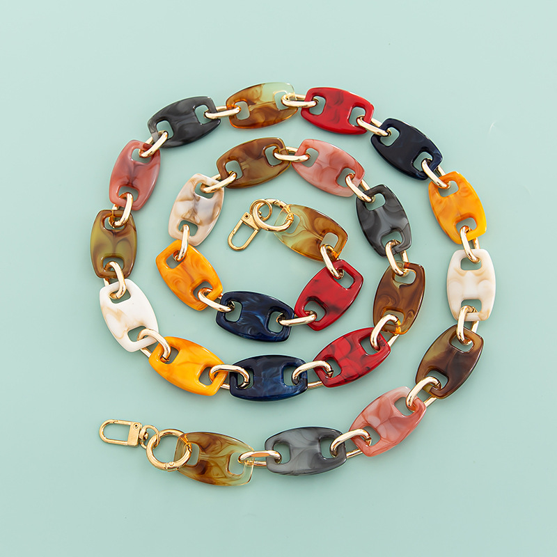 Акрилен синџир за чанта и презрамка за рамо, едноцветен модел, пролет 2023