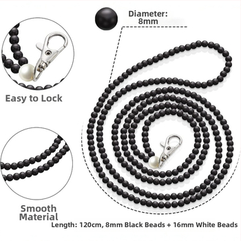 Εργαλείο φερμουάρ με χάντρες, 2 σε 1, ανθεκτικό πλαστικό/ρητίνη, μαργαριταρένια επίστρωση