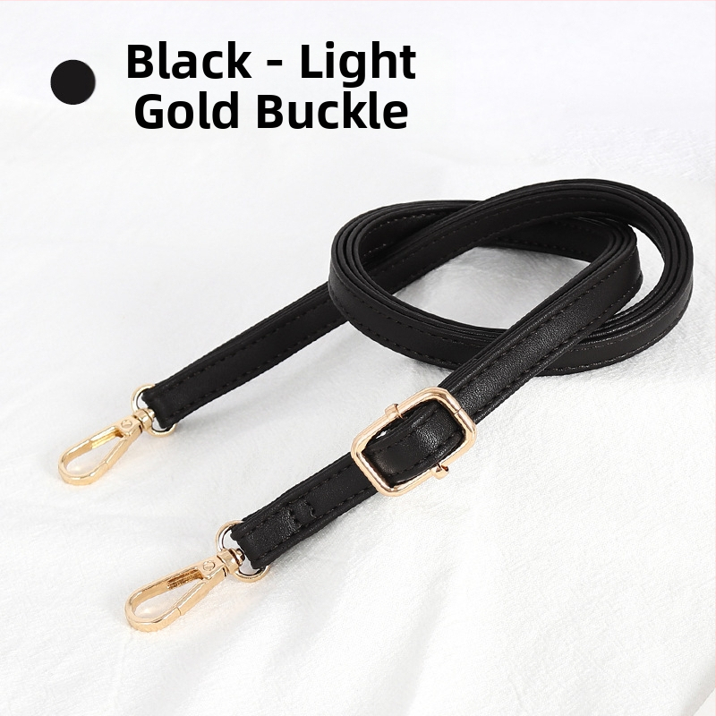 Презрамка за чанти, регулируема, PU кожа, тънък дизайн, за малки чанти, стил градска простота