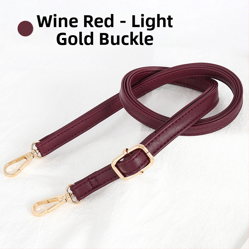 Презрамка за чанти, регулируема, PU кожа, тънък дизайн, за малки чанти, стил градска простота