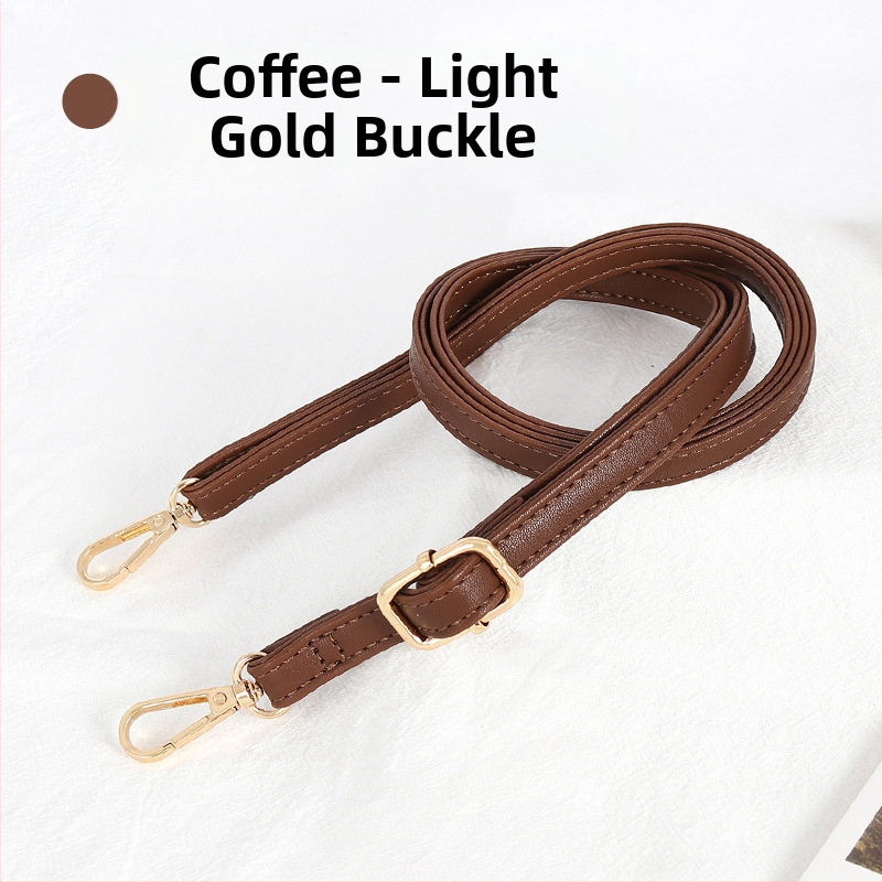 Презрамка за чанти, регулируема, PU кожа, тънък дизайн, за малки чанти, стил градска простота