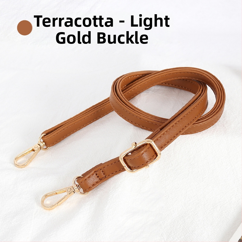 Презрамка за чанти, регулируема, PU кожа, тънък дизайн, за малки чанти, стил градска простота