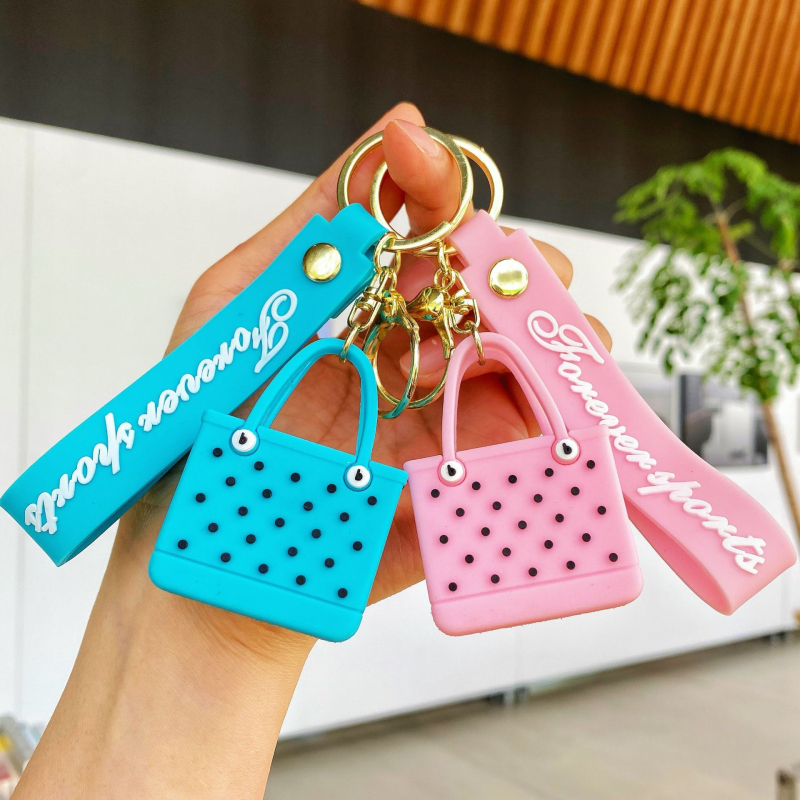 Breloc din silicon pentru geanta de plajă EVA, stil drăguț, cadou pentru nunți și zile de naștere