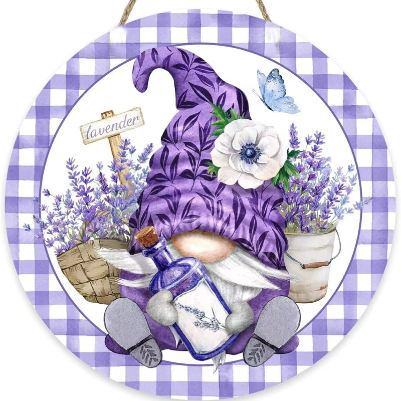 Kerek, fa falidísz, Amerikai Függetlenség Napja zászló motívummal, nappali dekorációhoz és ajtójelzőhöz (faragott, nyomtatott, félig manuális kivitelezés)