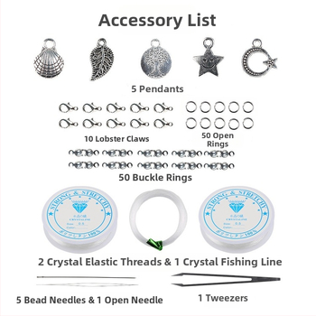 Χάντρες γυαλιού για DIY βραχιόλια — φινίρισμα με σμάλτο που ψήνεται, ανεξάρτητη μάρκα, διατίθεται ιδιωτικής ετικέτας