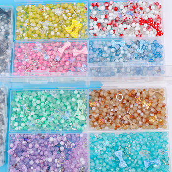 Αξεσουάρ DIY κοσμημάτων: γυάλινες χάντρες με κρεμαστό πεταλούδας, ανάμικτες στρογγυλές και επίπεδες χάντρες, ηλεκτροπλατινωμένο τελείωμα, Καλοκαίρι 2024