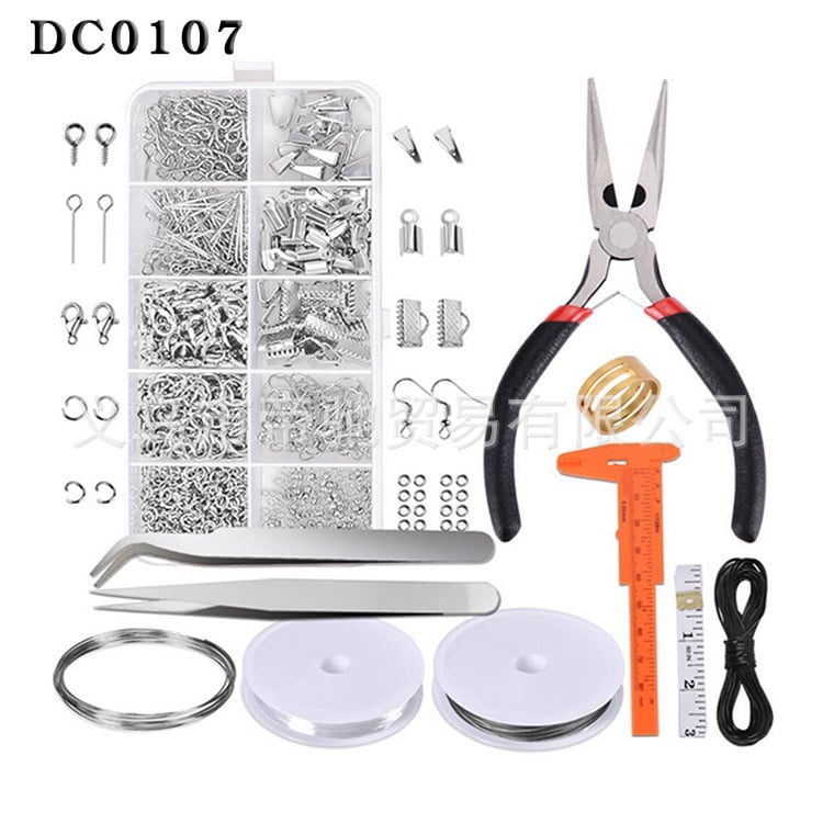 DIY set za izradu nakita: set alata za narukvice i ogrlice, žica i kliješta, 19 setova, kućna upotreba