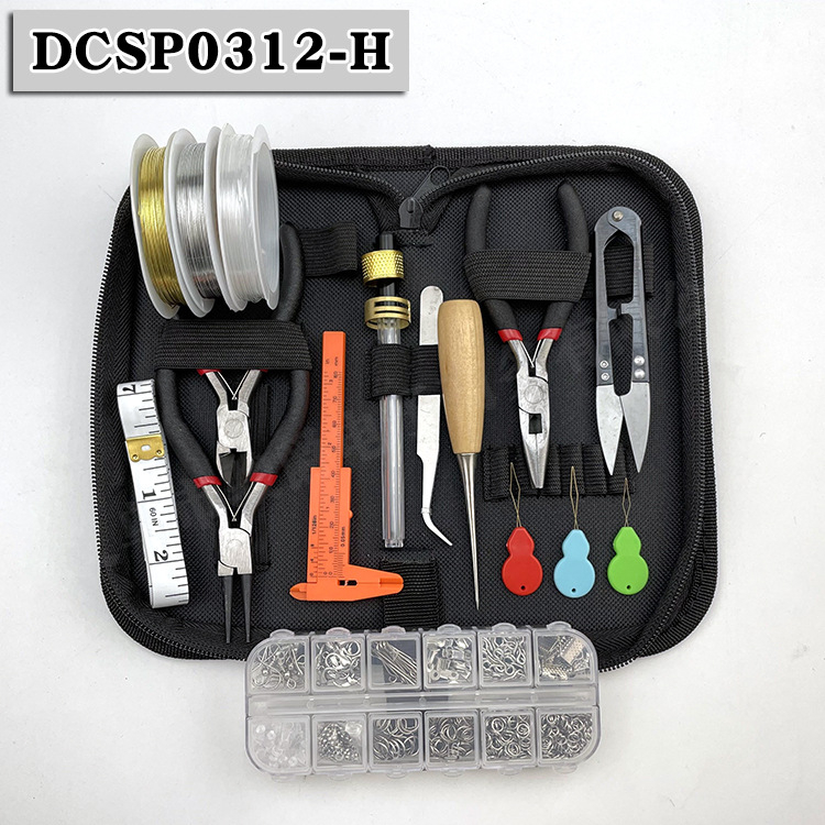 DIY set za izradu nakita: set alata za narukvice i ogrlice, žica i kliješta, 19 setova, kućna upotreba