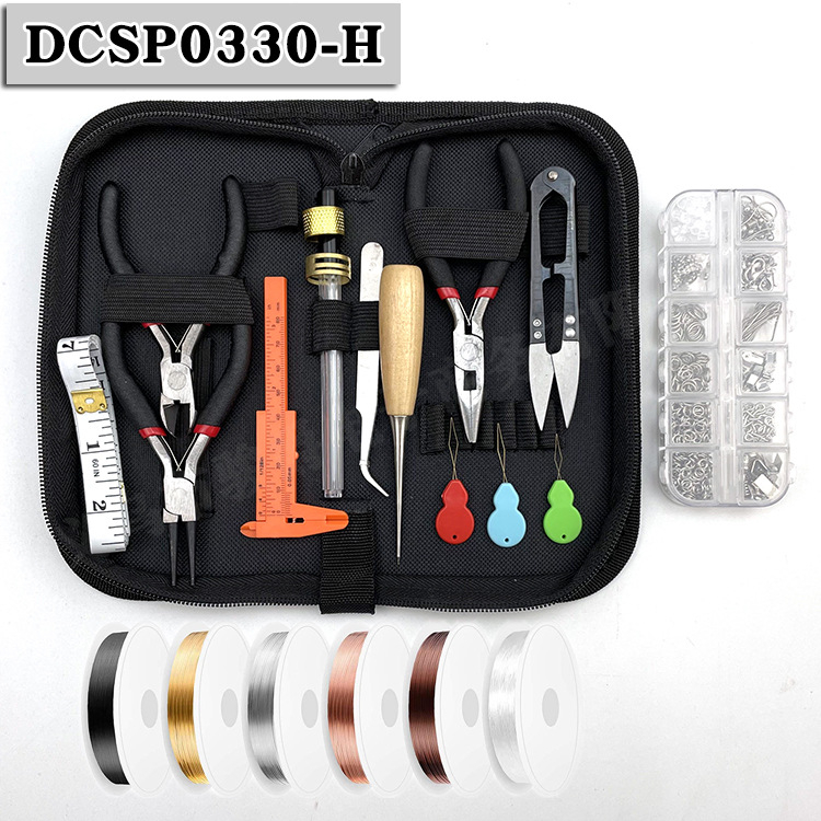 DIY set za izradu nakita: set alata za narukvice i ogrlice, žica i kliješta, 19 setova, kućna upotreba