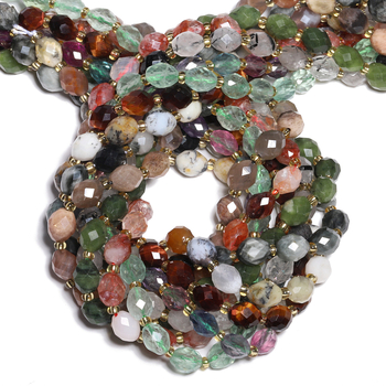 Χάντρες από φυσικούς λίθους, φασετιωμένες, γυαλισμένες και λείανισμένες