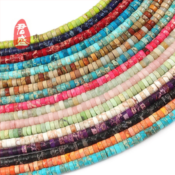 Ελεύθετες χάντρες από φυσικό λίθο — kingstone spacer, μορφή: χάντρα, επεξεργασία: κοπή από ακατέργαστο ορυκτό, μάρκα: Junsheng Jewelry