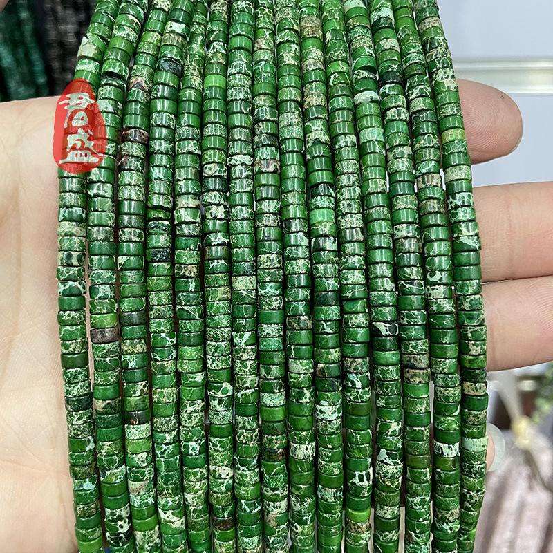 Ελεύθετες χάντρες από φυσικό λίθο — kingstone spacer, μορφή: χάντρα, επεξεργασία: κοπή από ακατέργαστο ορυκτό, μάρκα: Junsheng Jewelry