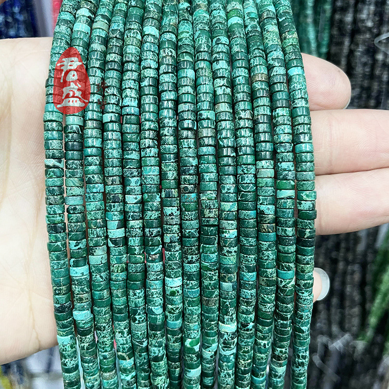 Ελεύθετες χάντρες από φυσικό λίθο — kingstone spacer, μορφή: χάντρα, επεξεργασία: κοπή από ακατέργαστο ορυκτό, μάρκα: Junsheng Jewelry