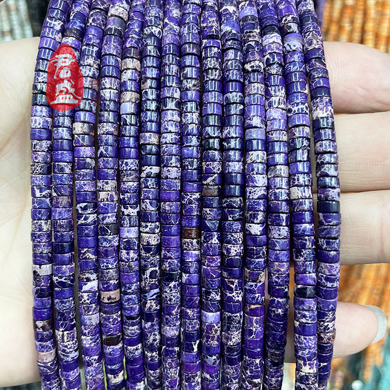 Ελεύθετες χάντρες από φυσικό λίθο — kingstone spacer, μορφή: χάντρα, επεξεργασία: κοπή από ακατέργαστο ορυκτό, μάρκα: Junsheng Jewelry