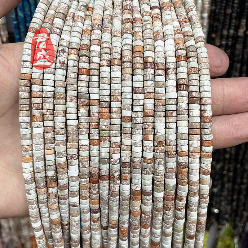 Ελεύθετες χάντρες από φυσικό λίθο — kingstone spacer, μορφή: χάντρα, επεξεργασία: κοπή από ακατέργαστο ορυκτό, μάρκα: Junsheng Jewelry