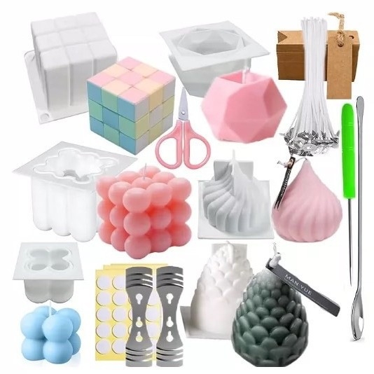 Formă din silicon în formă de cub pentru mousse și lumânări, formă neregulată, calitate comestibilă, matriță de copt