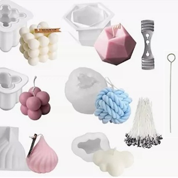 Formă din silicon în formă de cub pentru mousse și lumânări, formă neregulată, calitate comestibilă, matriță de copt