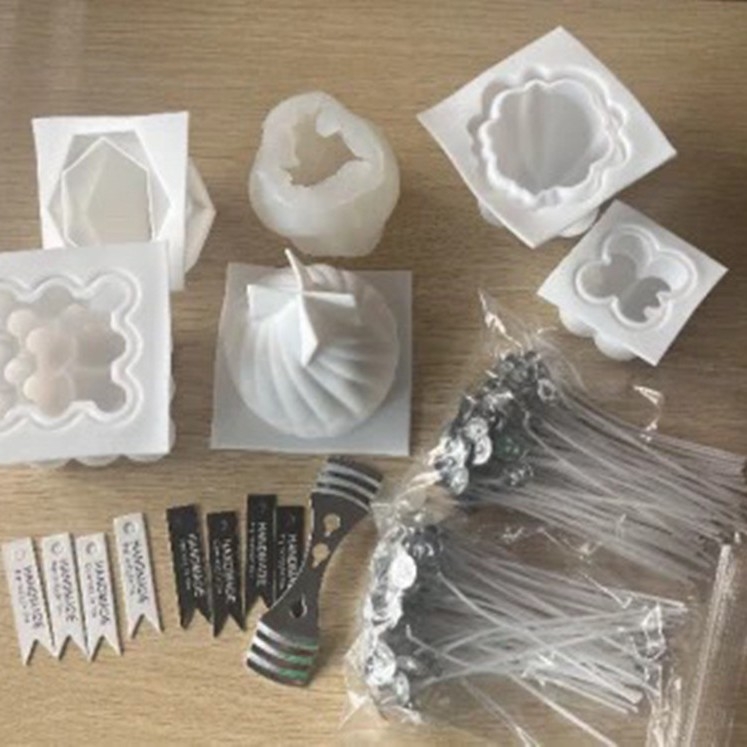 Formă din silicon în formă de cub pentru mousse și lumânări, formă neregulată, calitate comestibilă, matriță de copt