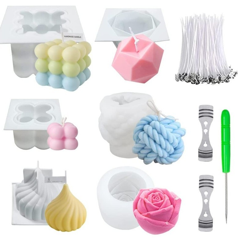 Formă din silicon în formă de cub pentru mousse și lumânări, formă neregulată, calitate comestibilă, matriță de copt